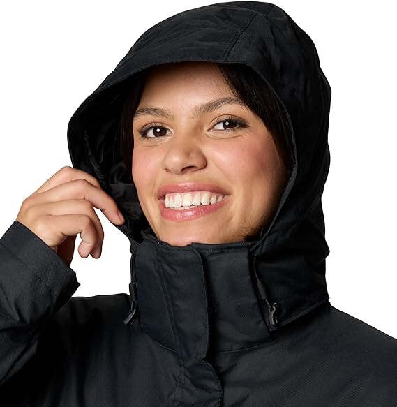 Columbia Women Winter Jacket Black Warm Insulated Coat
