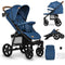 عربة الأطفال ليونيلو – أزرق وبني مصممة للراحة والأمان والسهولة أثناء التنزه مع طفلك. تتحمل وزنًا يصل إلى 22 كجم، وتتميز بستارة مع نافذة، عجلات EVA لسهولة الحركة