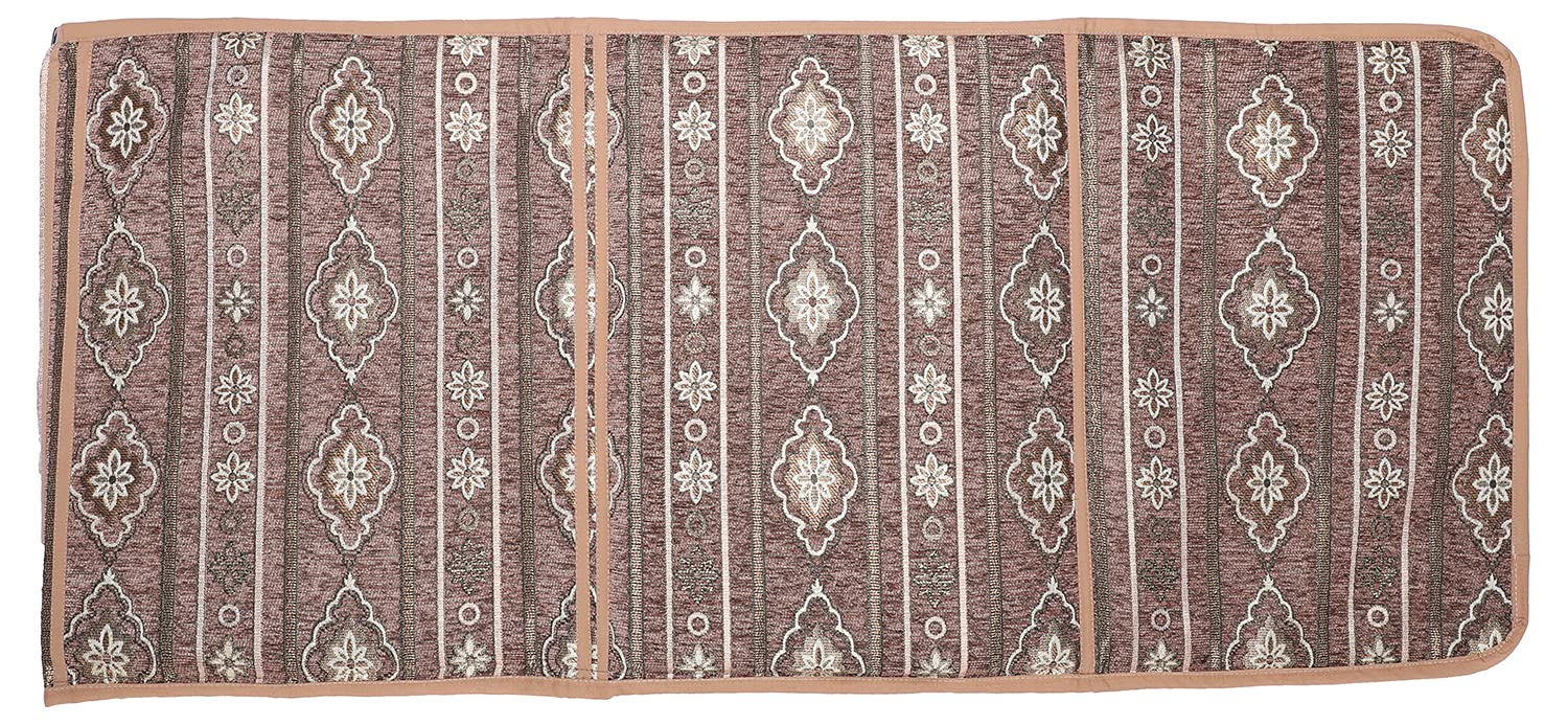 L'Antique Praying Rug with Metal Stand, 50x100 cm - Brown