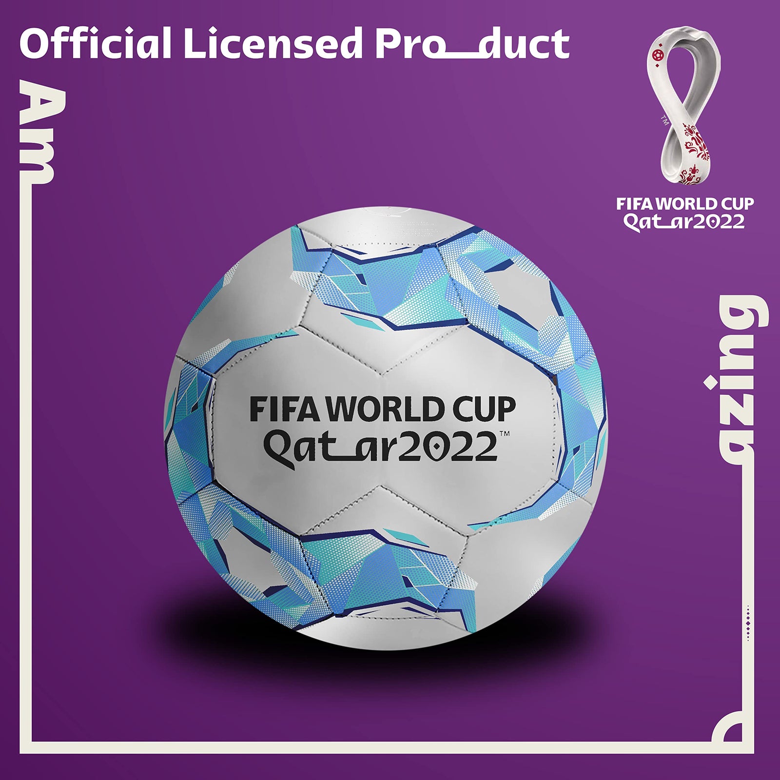 FIFA World Cup Qatar 2022 Football Goal Collection Size 5 Gn Whale, 1001575XS