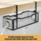 SKY-TOUCH Under Desk Cable Management Tray Metal Clamp Black 34x12x8cm