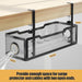 SKY-TOUCH Under Desk Cable Management Tray Metal Clamp Black 34x12x8cm