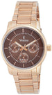 Venice Women’s Stainless Steel Analog Watch – Brown Dial - Safqqa