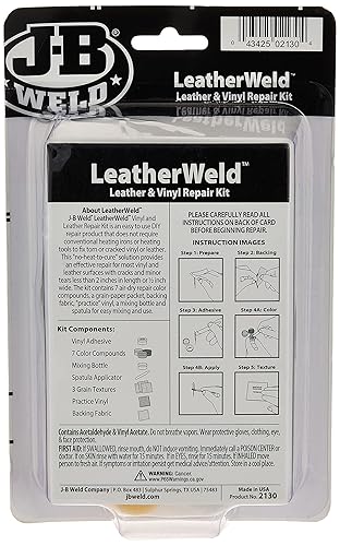J-B Weld  Leather Repair Kit Complete kit for repairing tears, cracks, and holes