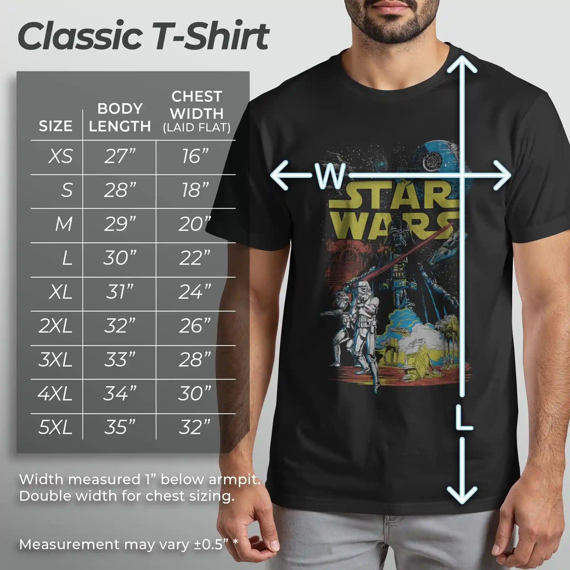  تيشيرتات رجالية من ستار وورز. مصنوعة من قماش ناعم ومتنفس، توفر قصة مريحة للارتداء اليومي أو الخروجات الكاجوال – Safqqa Egypt