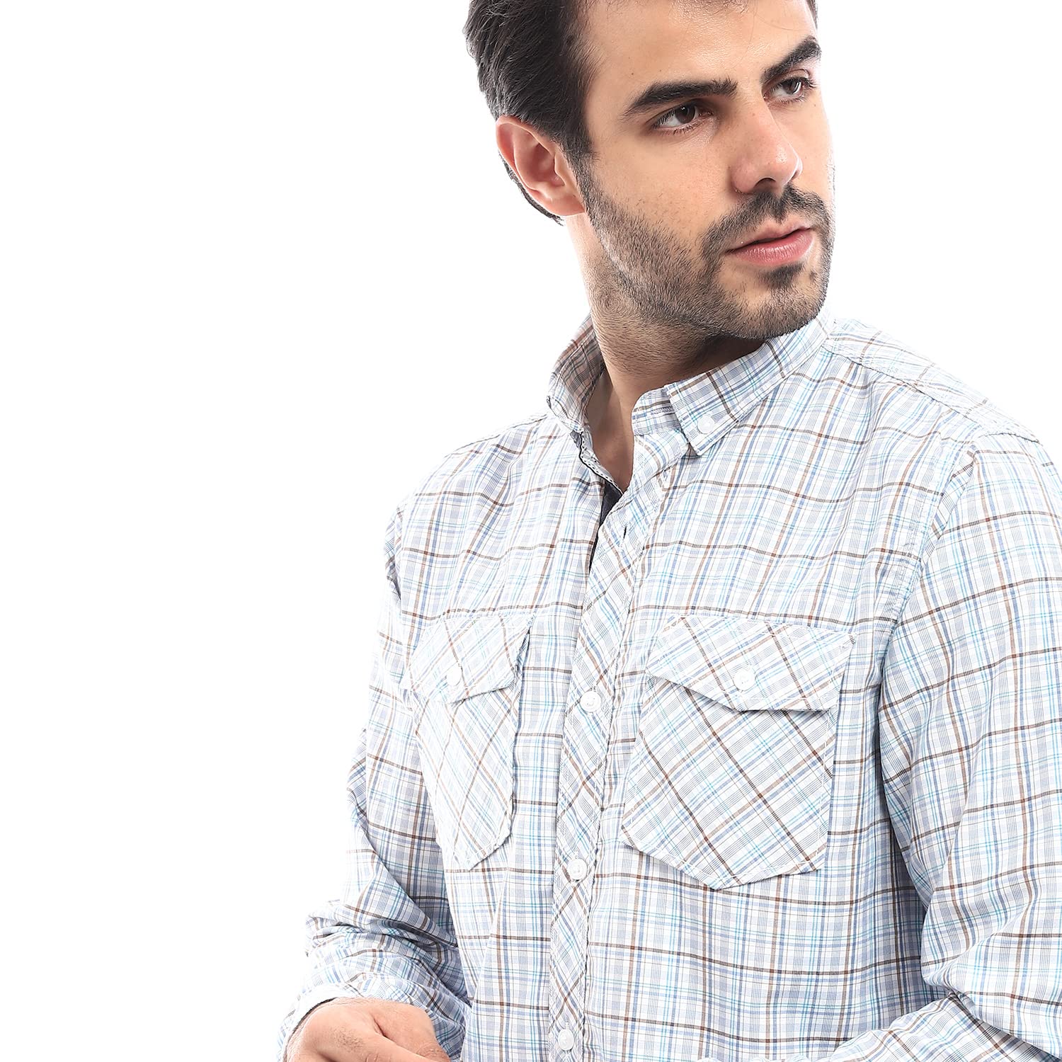 Andora mens Plaids Regualr Fit Shirt