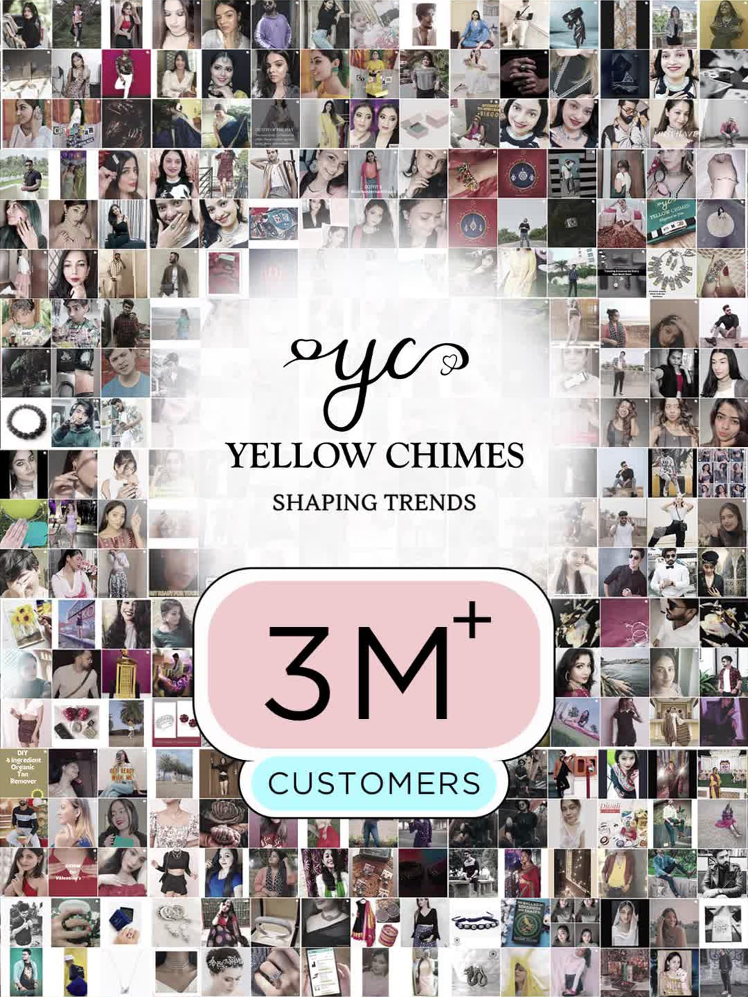 YELLOW CHIMES Bicycle Chain Style Mark Highly Durable Silver-Black Bracelet for Men and Boys