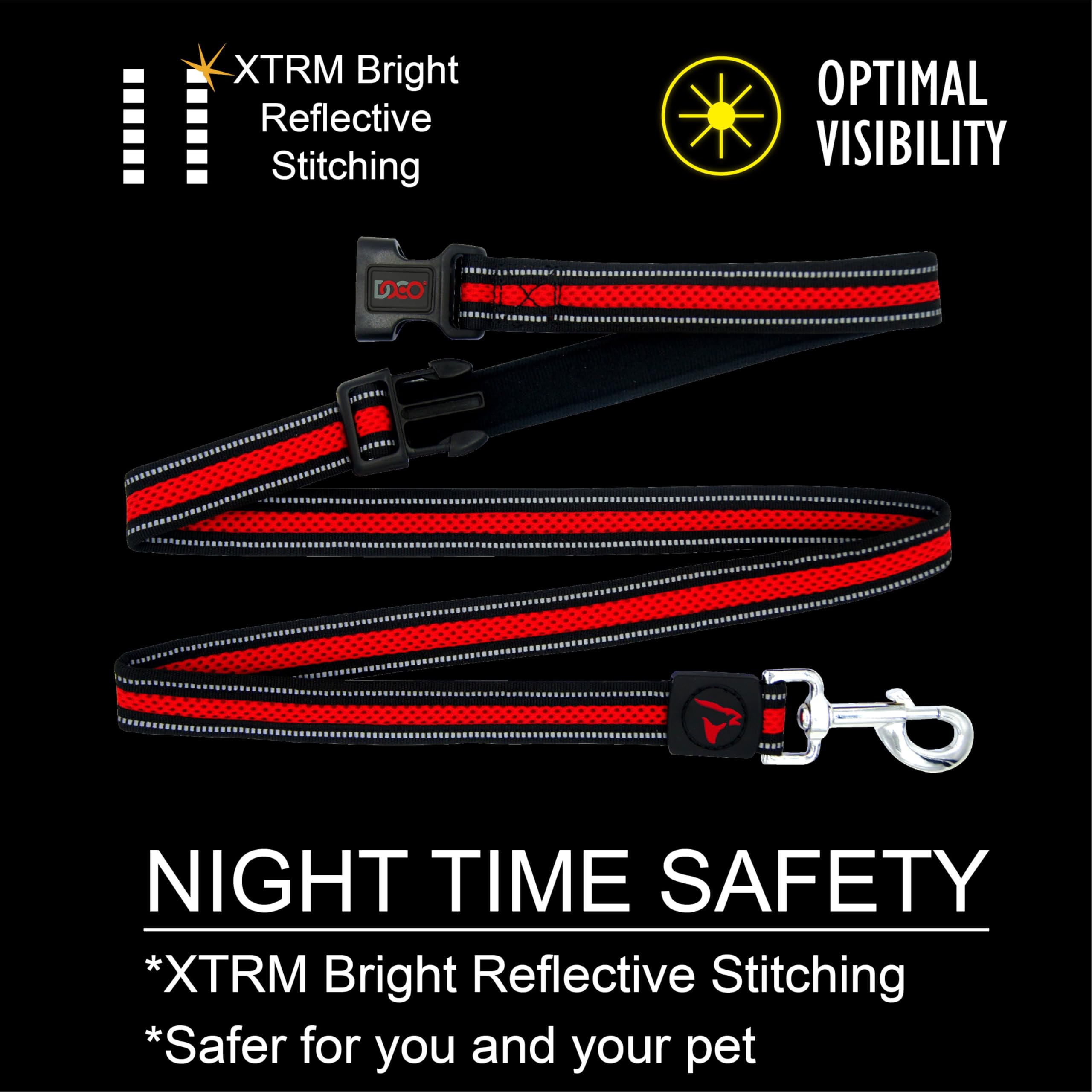 يوفر مقود Doco بطول 6 قدم قوة وثباتاً وتحكماً ممتازاً أثناء المشي اليومي. مصنوع من خامات عالية الجودة ومتينة، ويمنحك قبضة مريحة وسهلة، ومناسب للكلاب