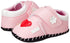 Mix & Max Embossed Embroidered Heart Velcro Strap Shoes for Girls