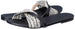 U By Misura Wrapped Faux Leather Strap Slides Slippers for Women - Black & White - Safqqa Egypt