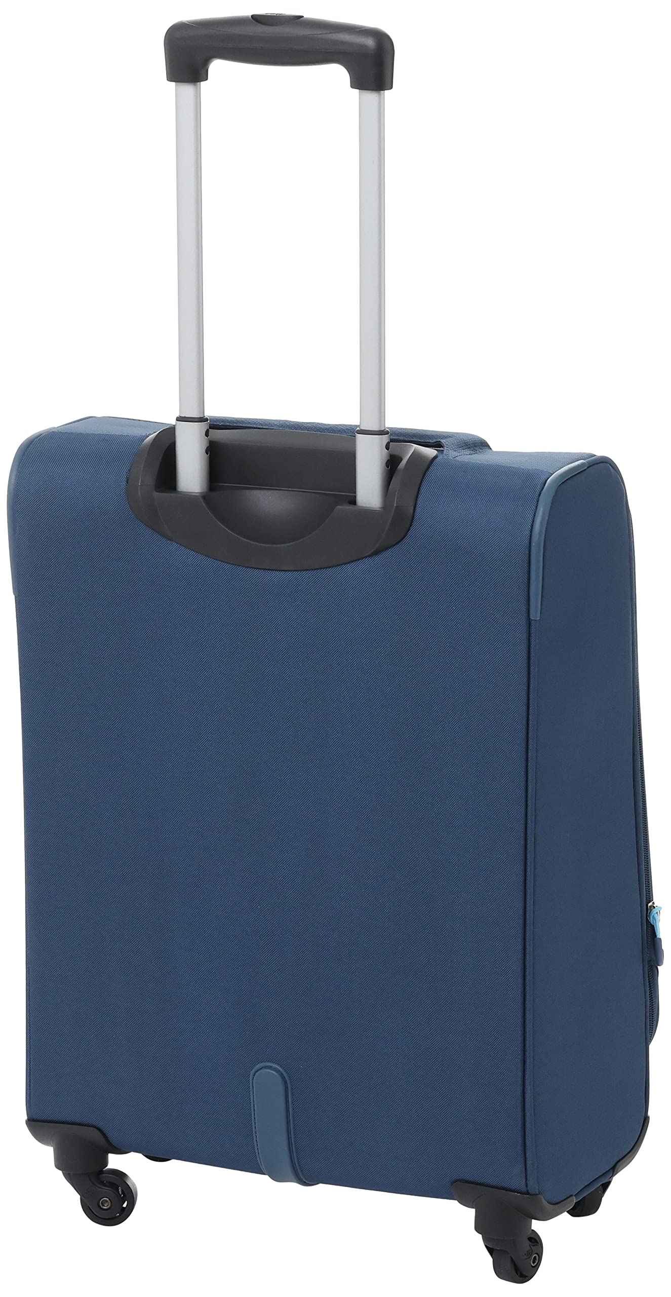 حقيبة سفر Kamiliant القابلة للسحب باللون الأزرق بمقاس ٥٥ سم، قطعة خفيفة الوزن ومتينة مصممة للراحة والأناقة أثناء السفر. مصنوعة من خامات عالية الجودة، تحتوي على عجلات دوارة ٣٦٠ درجة لتسهيل الحركة.