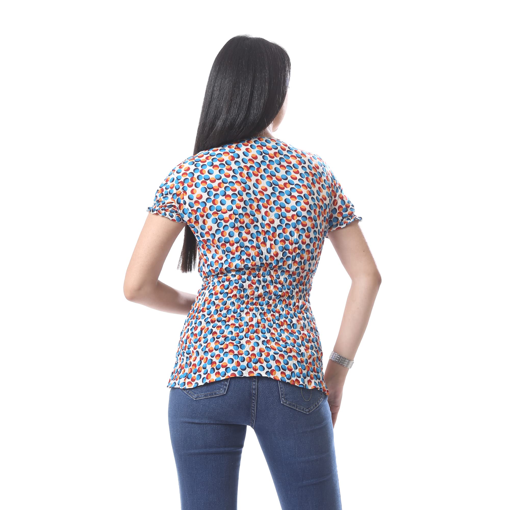 Andora women's 34w23w30322 blouse, multicolour