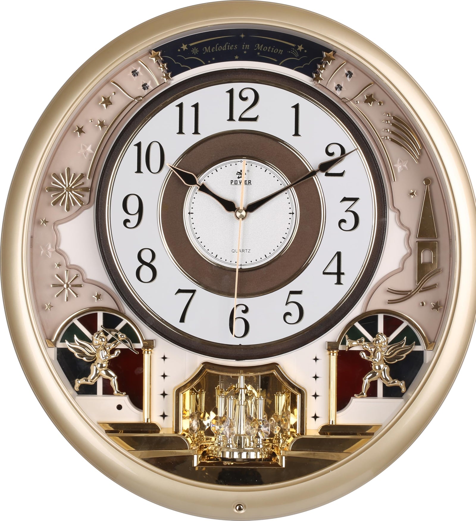 Power Designer Wall Clock – Modern Home & Office Decor - Safqqa