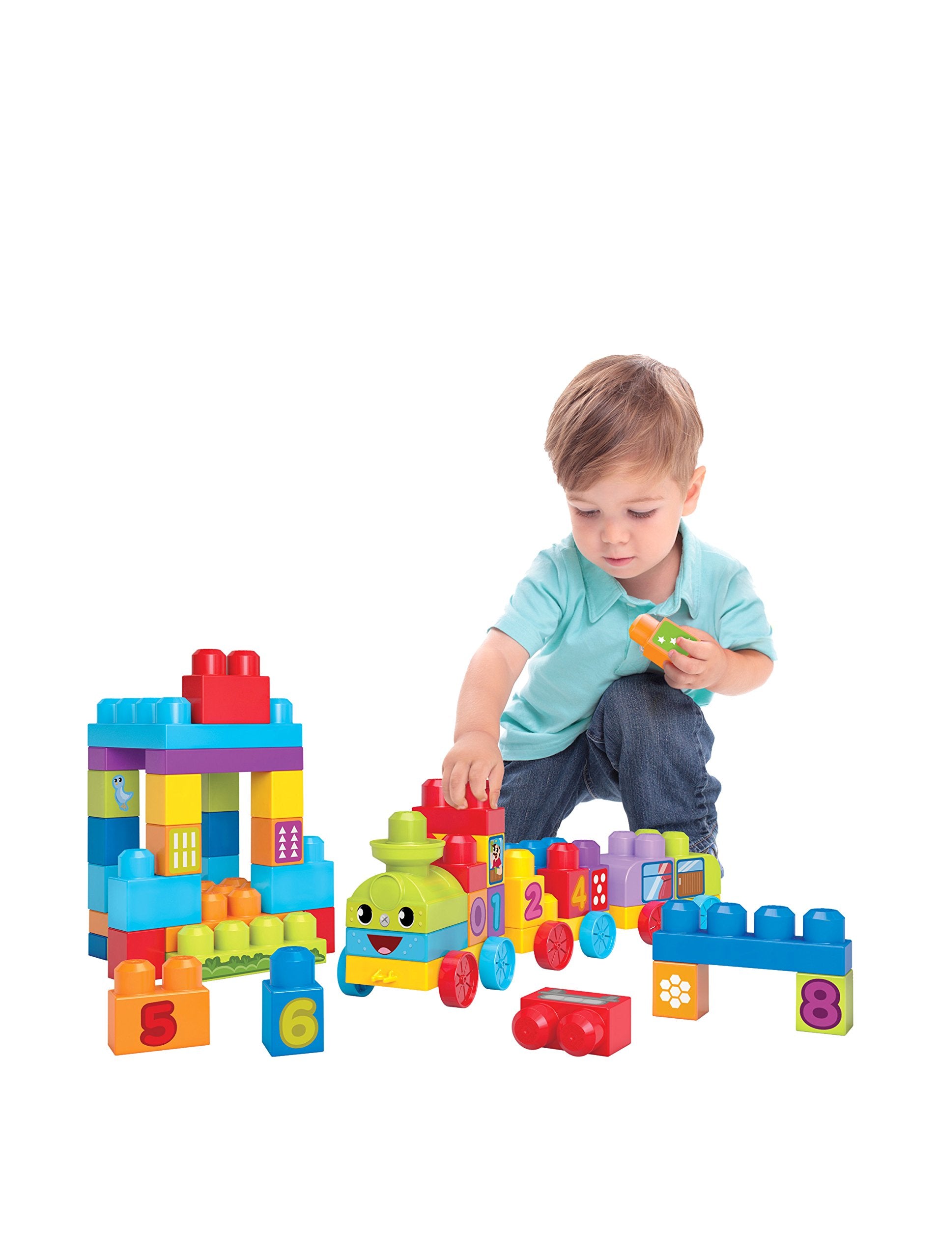 Mega Bloks First Builders 123 Learning Train – Educational Building Toy – Safqqa Egypt