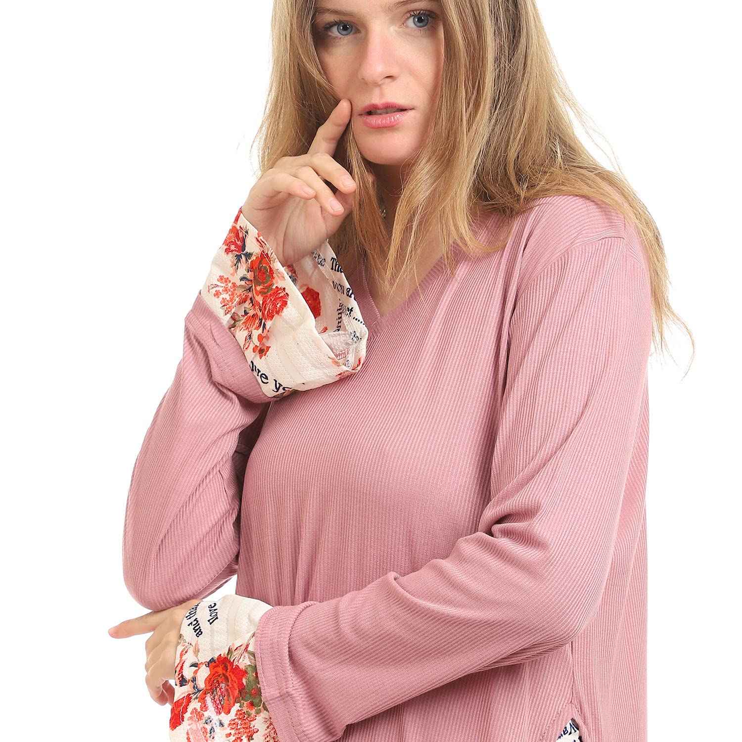 Kady Women High Low V Neck Blouses - Safqqa Egypt