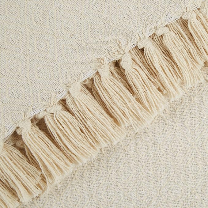 DII Woven Blanket Measuring , Size 50x60 Made from soft woven materials