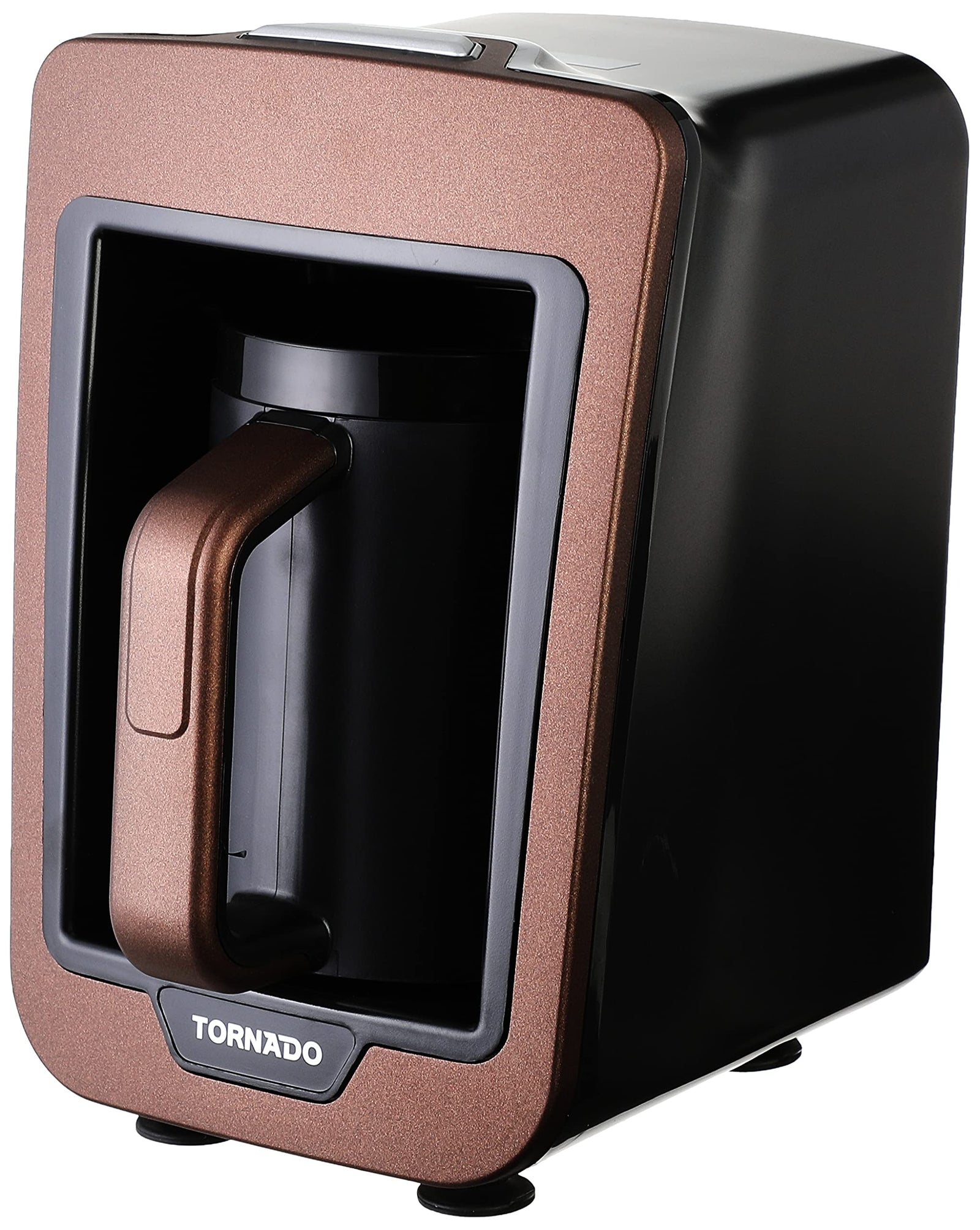 Tornado Tcme-100 Automatic Turkish Coffee Maker Designed - Black Brown - Safqqa
