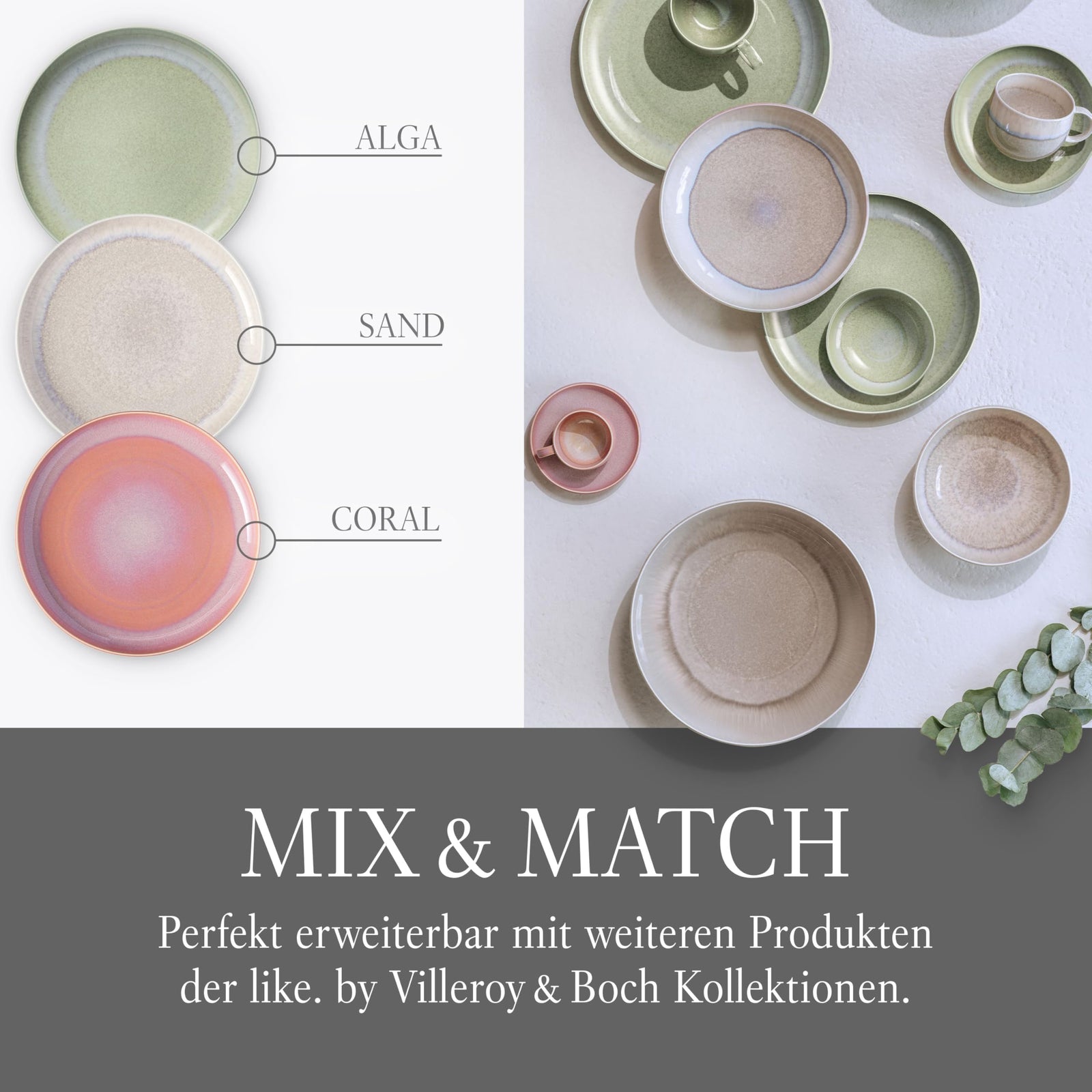 Like. by Villeroy & Boch Perlemor Sand Mug Set – 2pcs
