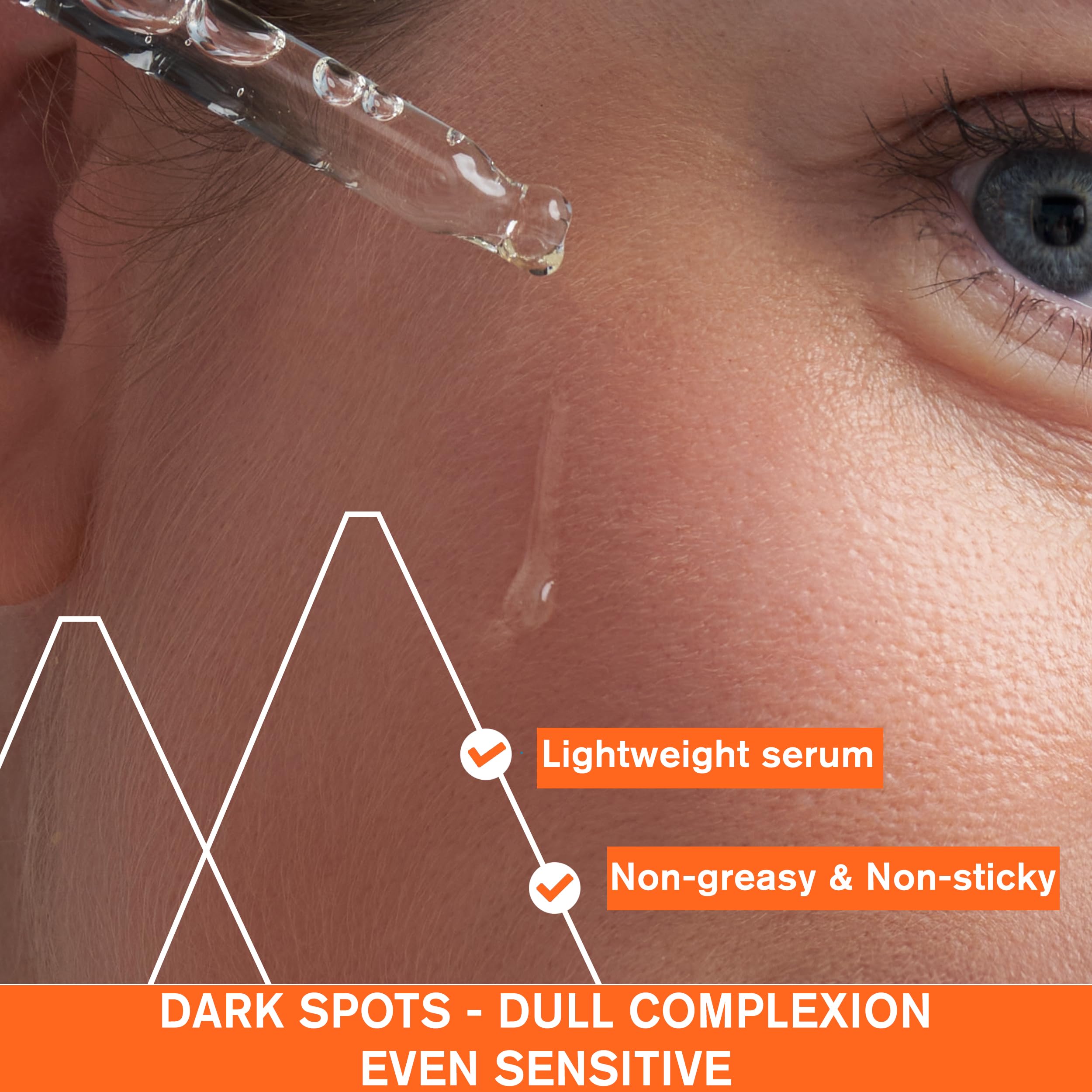Uriage Dépiderm stabilized Vitamin C serum, anti-dark spot solution for glowing skin with 20% VITAMIN C COMPLEX & NIACINAMIDE I Non oxidative, Fragrance-free & Suitable for sensitive skin