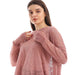 Jamila High Low Boat Neck Top Blouse For Women,Ideal for both casual and semi-formal occasions.. - Safqqa