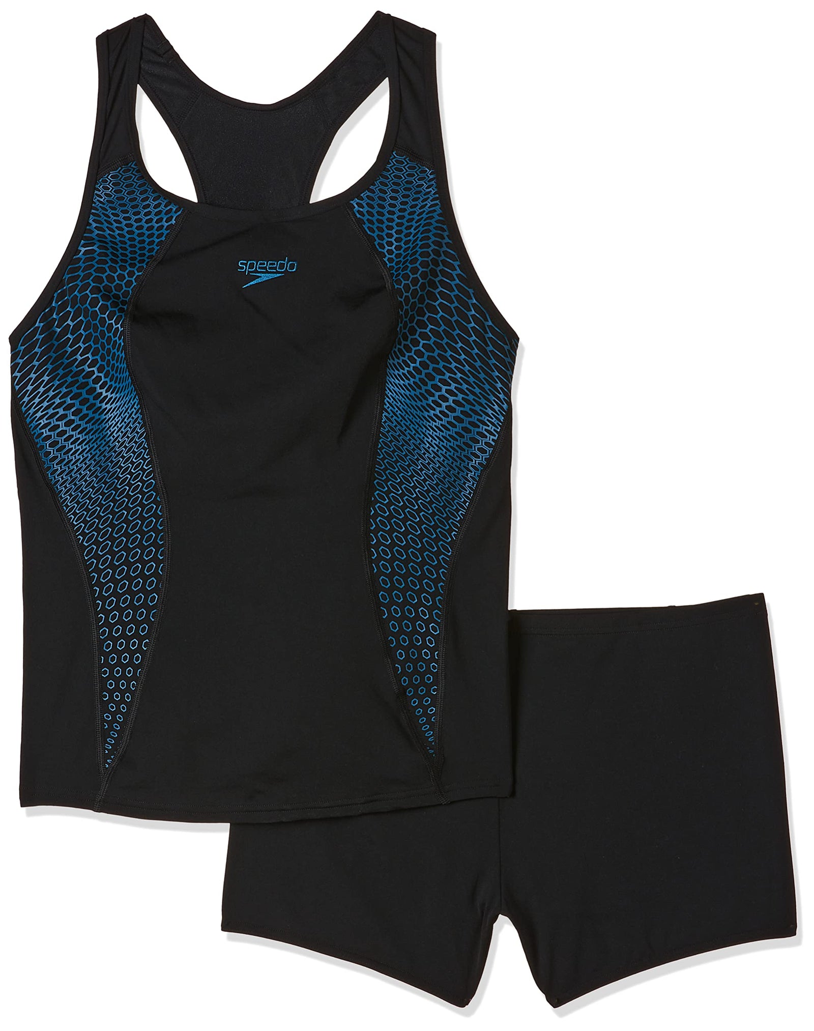 Speedo Women's Placement Racerback Tankini Swimsuit – Stylish & Supportive Swimwear