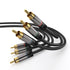 KabelDirekt – 3m – Component Cable, RCA/phono, RGB/YUV (coax cable, 3× RCA/phono to 3× RCA/phono male cinch plugs, component cable for video transmission in Full HD, video/HDTV, black) - Safqqa Egypt