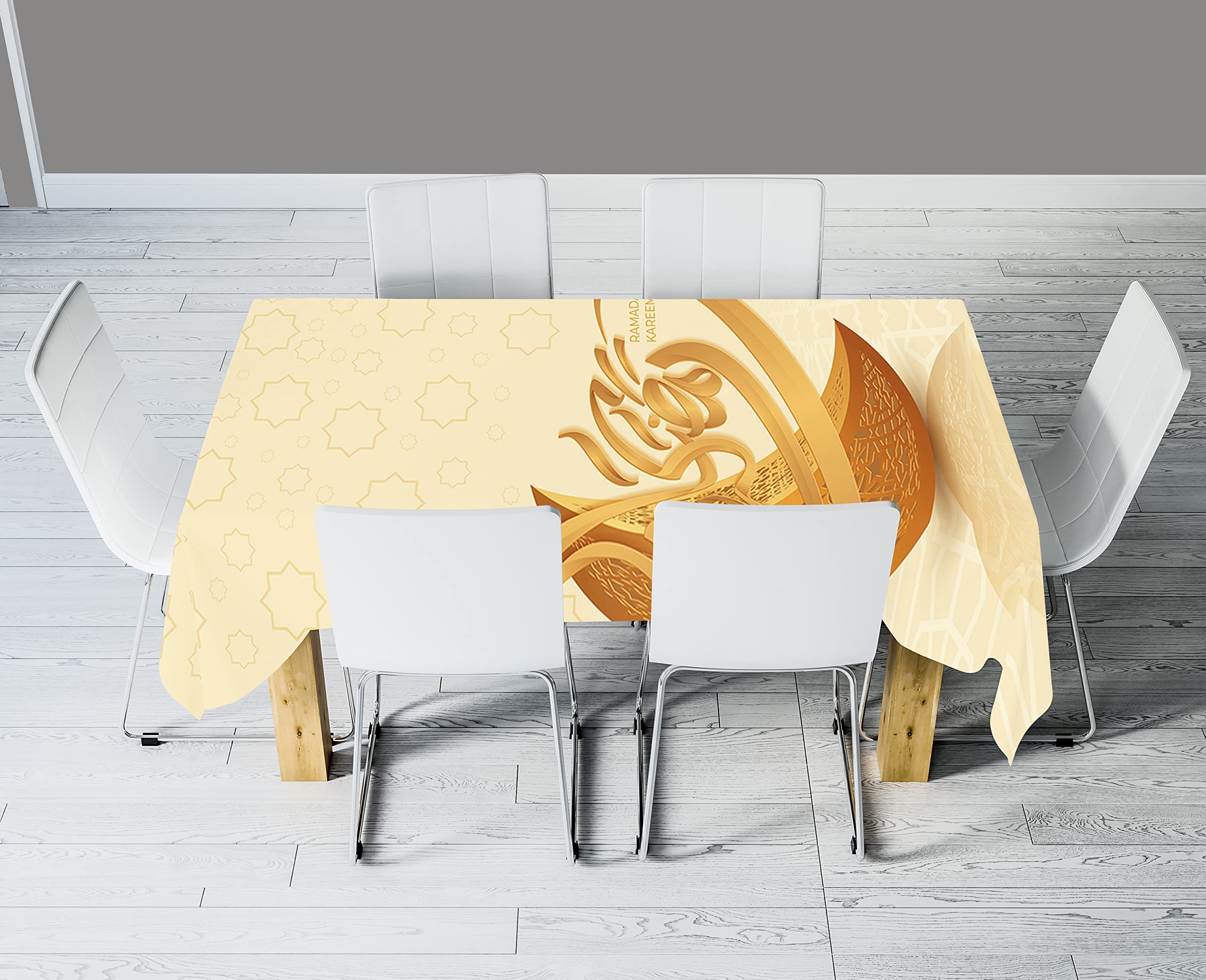 Jalsa, Ramdan Printted Dining Table,• Spacious tabletop for family meals and gatherings – Safqqa Egypt