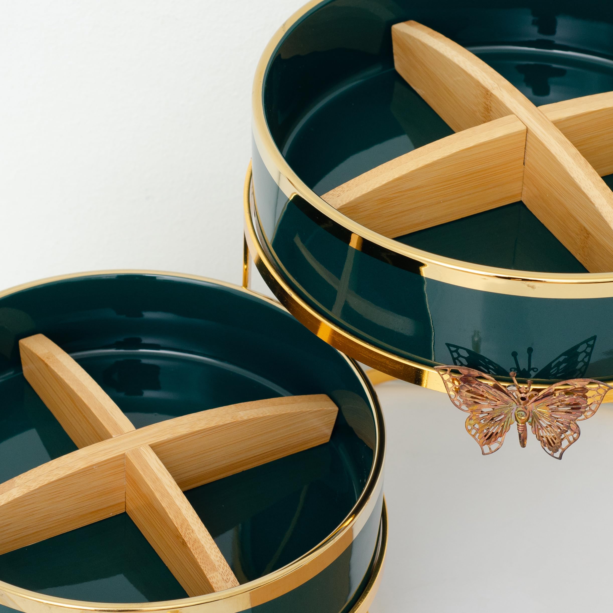 LA MAYA Carrier Serving Tray Porcelain   2 layers with lid