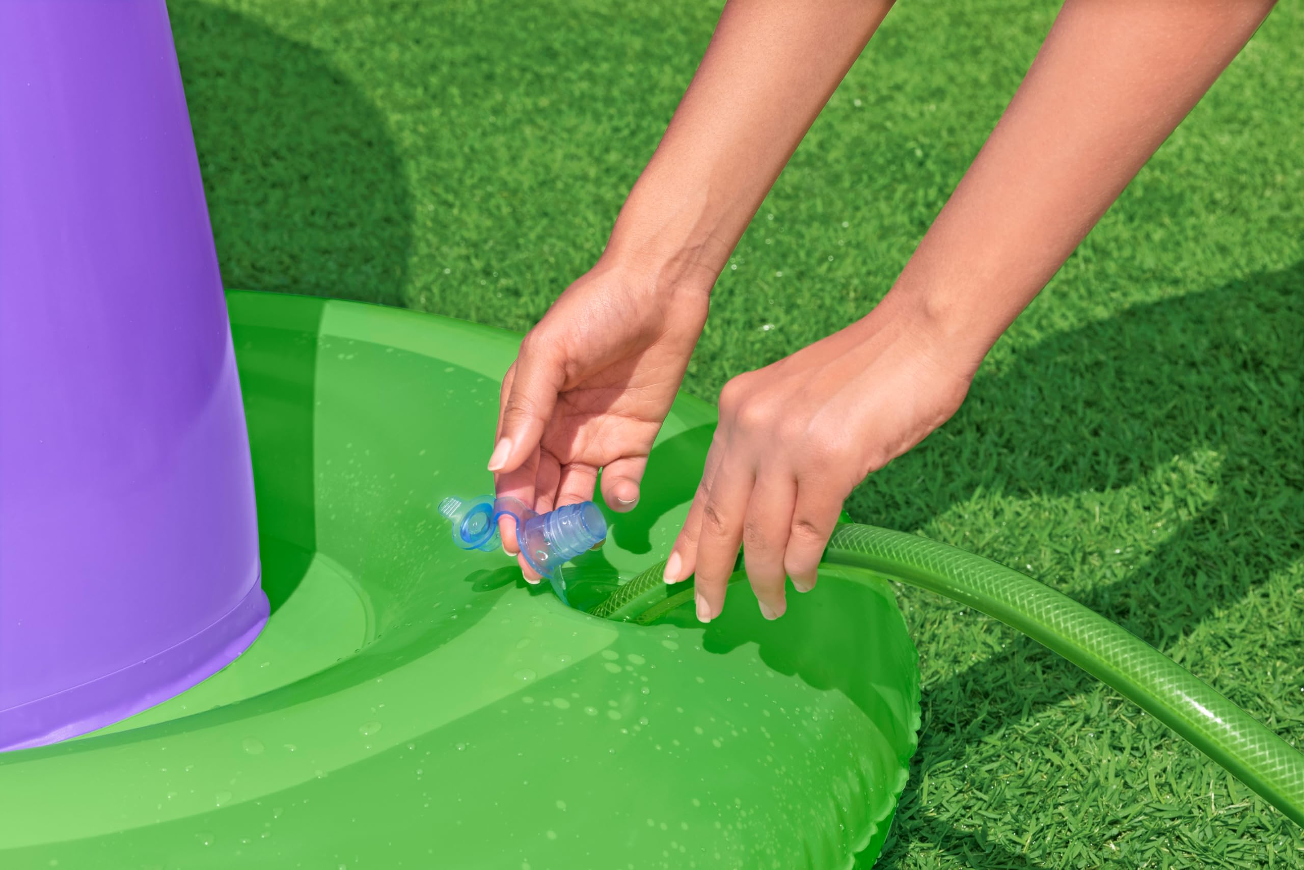 Bestway Jumbo Sprinkler 8' x 33" x 6'6" (2.44m x 84cm x 1.98m) Outdoor Water Spray Play Toy – Safqqa Egypt