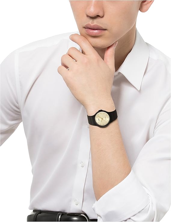Casio Men Watch MQ-24-9ELDF Gold Dial Black Band Casual Quartz – Safqqa Egypt