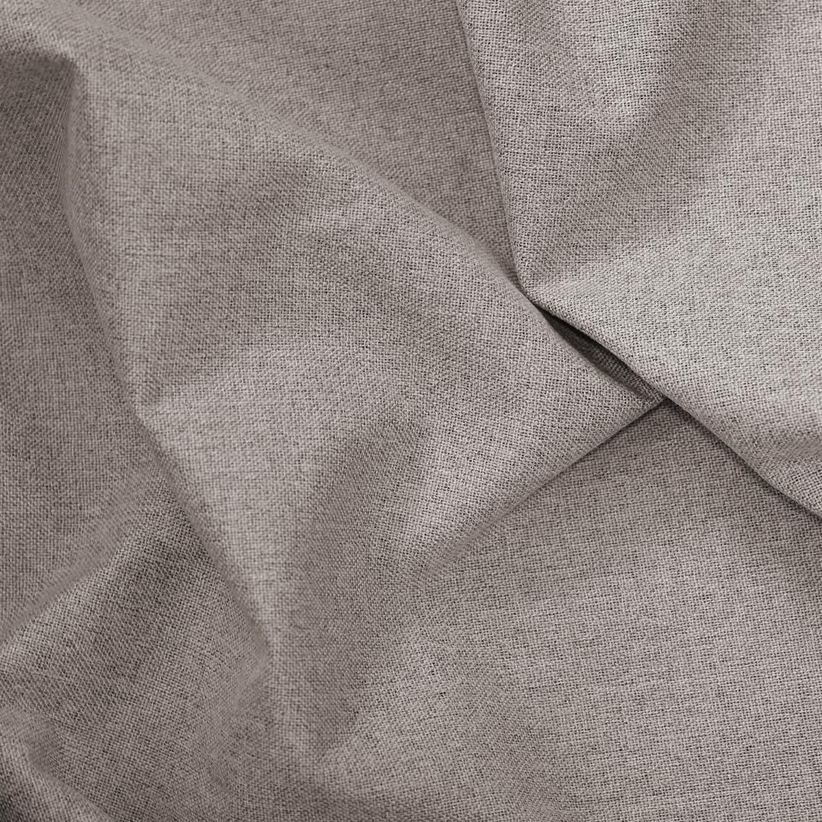 ستارة تعتيم 100% من نجيب سليم قماش كتان صناعي حراري لون بيج قطعة واحدة