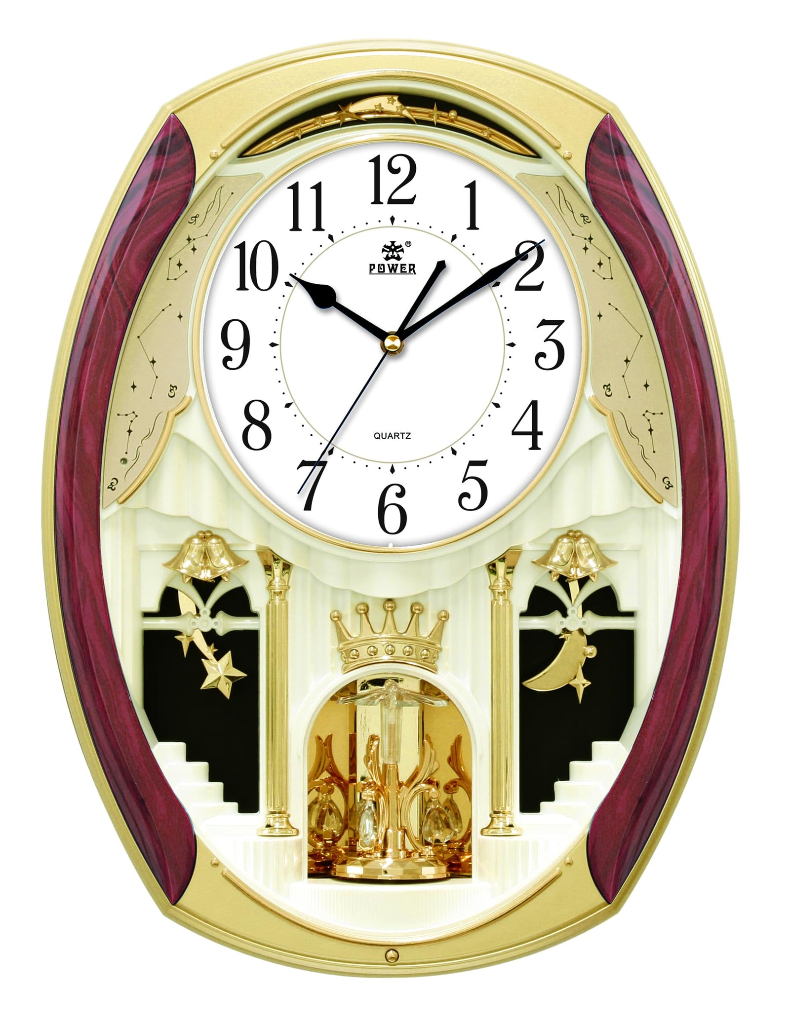 Power Rotating Pendulum Wall Clock - Safqqa