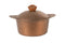 Kitchenia Korean Deep Pot 28 cm Granite Cookware, Non-Stick Deep Cooking Pot, Copper Color-Damage Box
