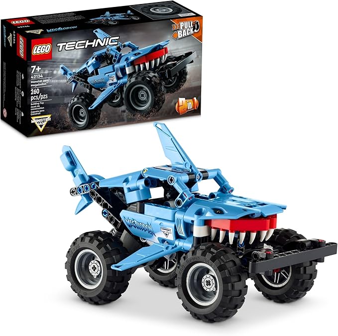 مجموعة بناء ليغو تكنيك من Monster Jam – سيارة كبيرة للأطفال من 7 سنوات فما فوق