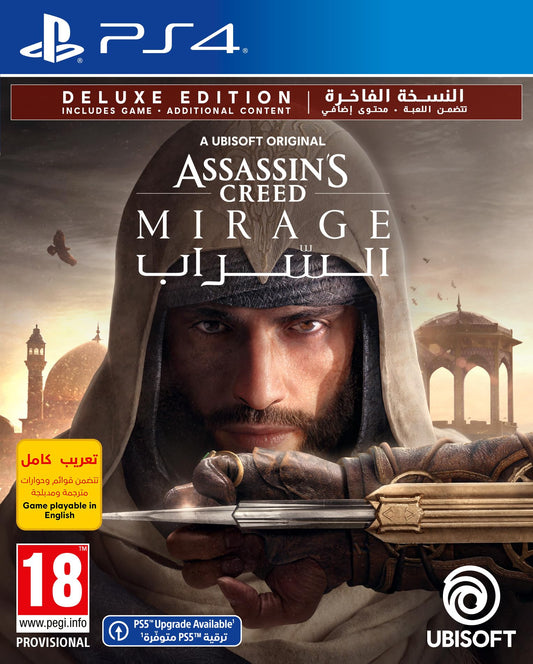 لعبة Assassins Creed Mirage Deluxe Edition لجهاز PS4