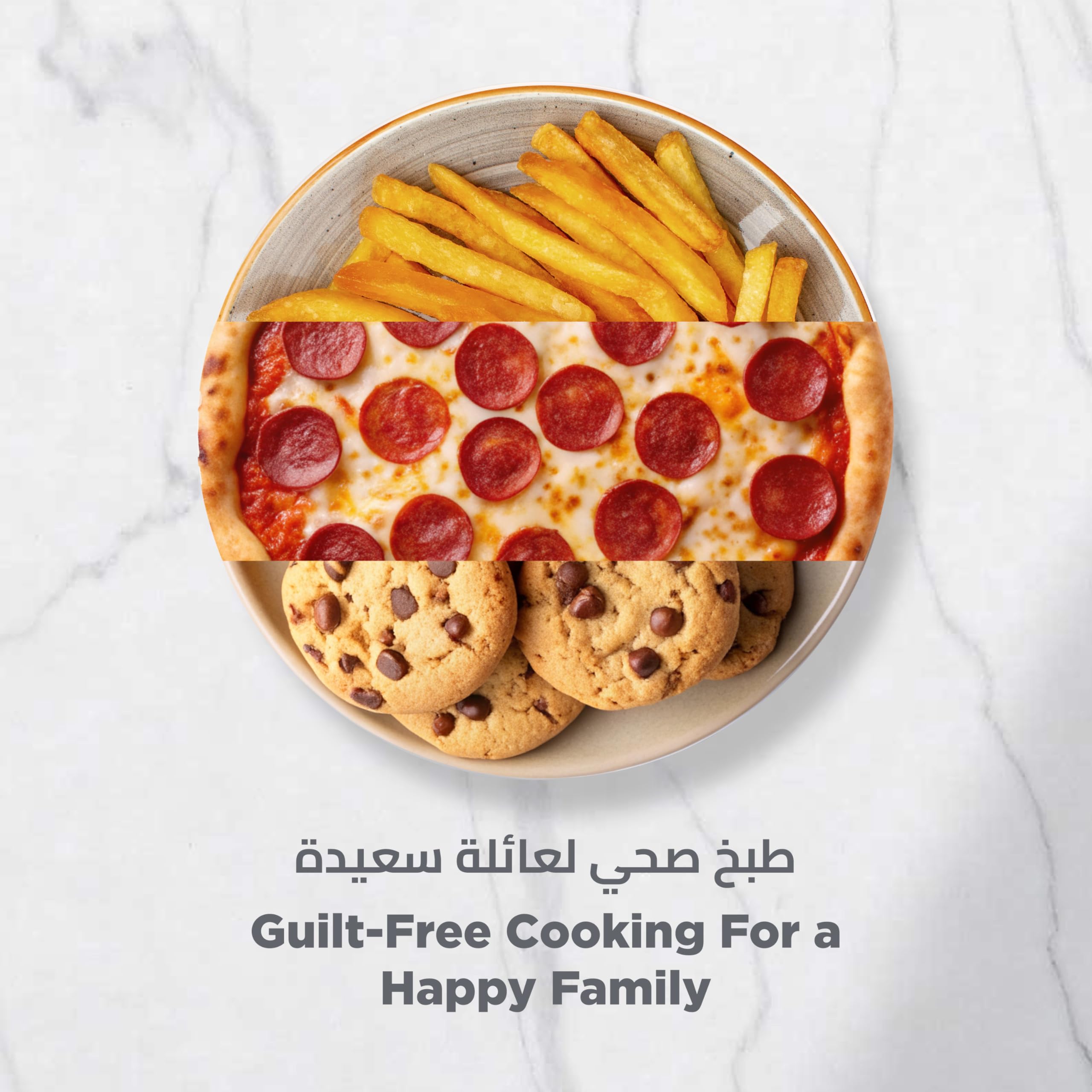 Black & Decker 1700W Air Fryer - 8L Capacity, Digital Touch Control, 7 Preset Functions, Adjustable Temp Timer, Rapid Air Convection, Shake Alert, Removable Crisper Plate - SAF80-B5. Large 8 L capacity — suitable for family-sized meals. with scratches