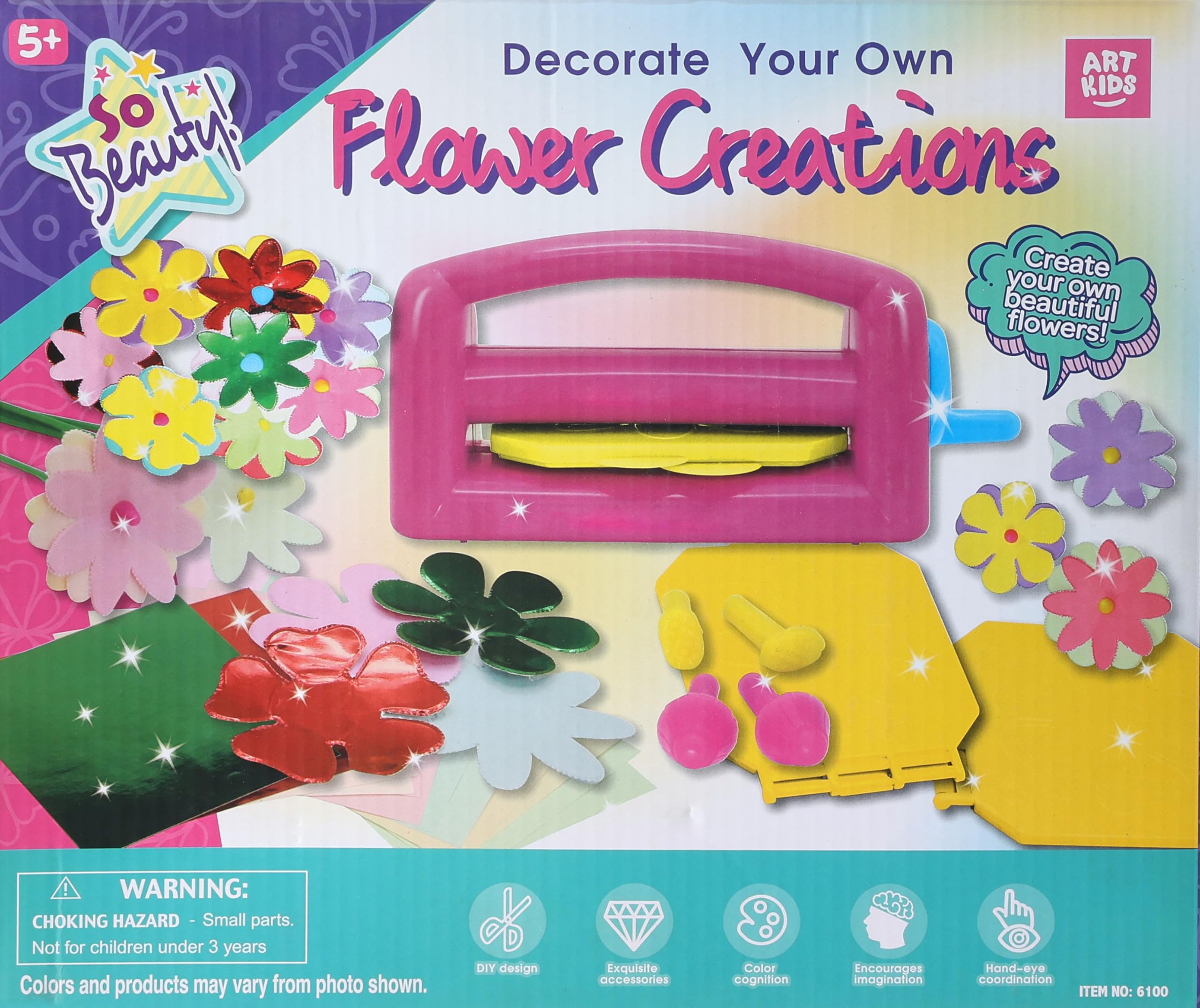 AKARCA 6100 Flower Making Art Toy – Creative DIY Craft Kit for Kids