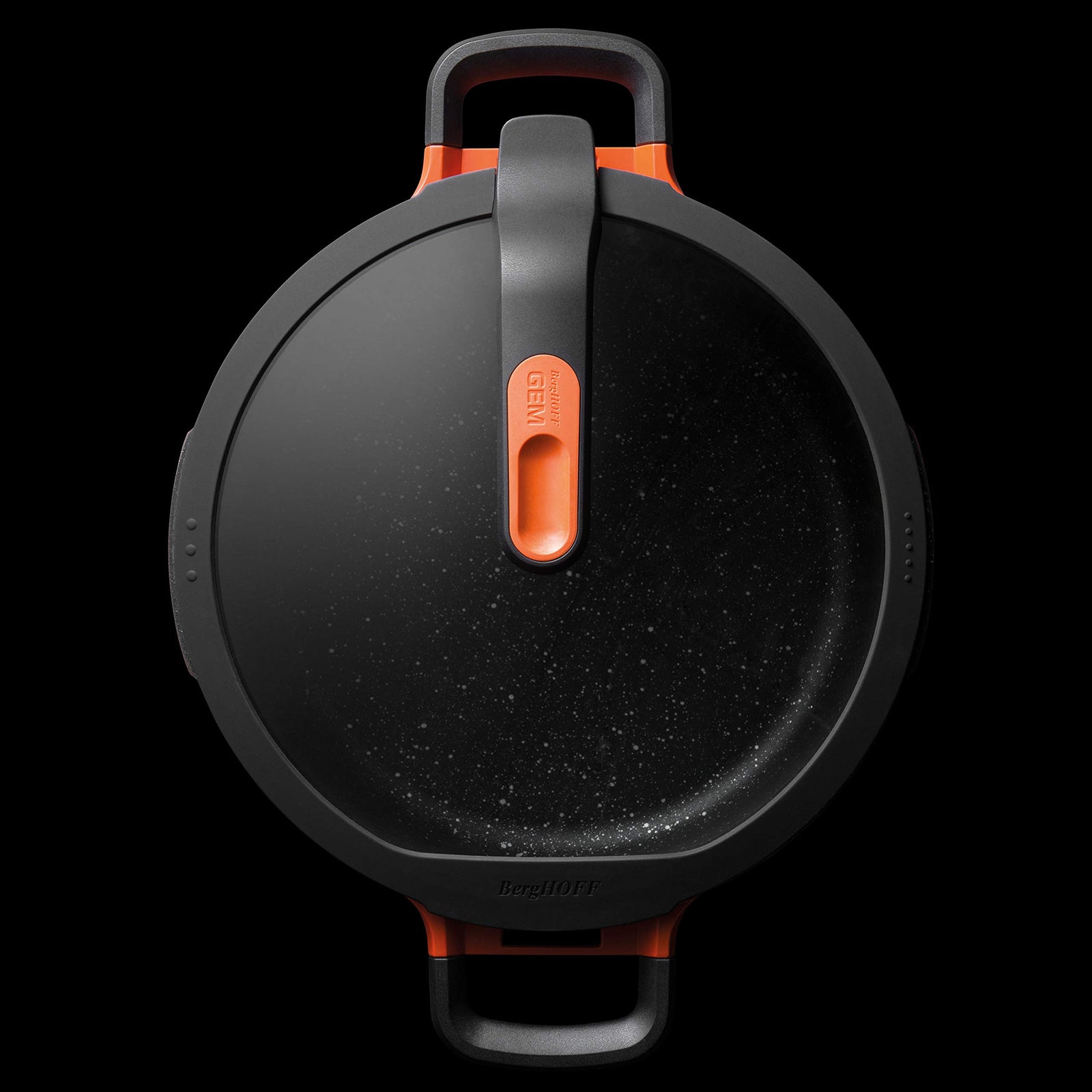 طاسة سوتيه بيرغهوف بغطاء ومقابض عازلة للحرارة مقاس 26 سم لون أحمر