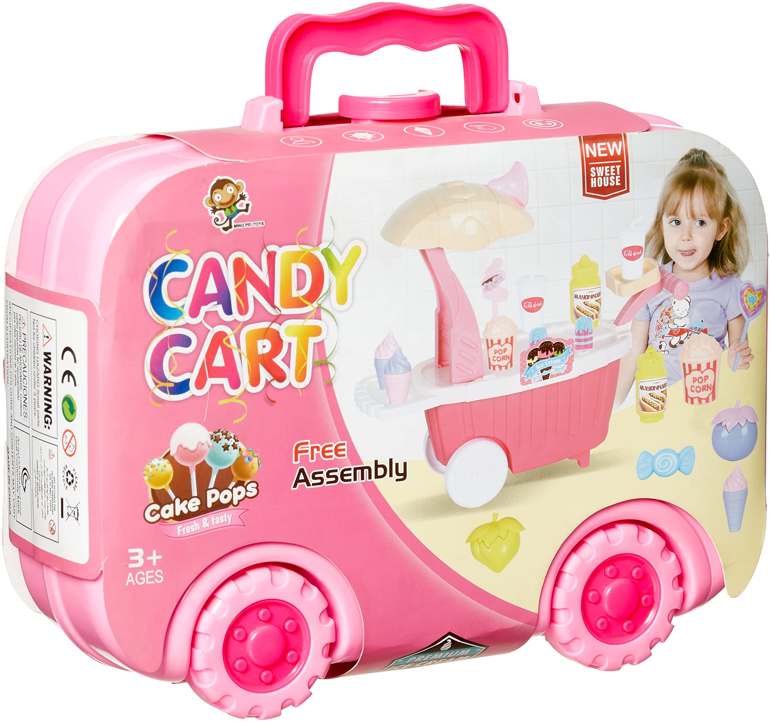 Toy Candy Cart Play Set