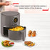 Tefal Ultra Fry Digital Air Fryer, 4.2 Liters, 8 Programs, Charcoal Grey - EY111B15