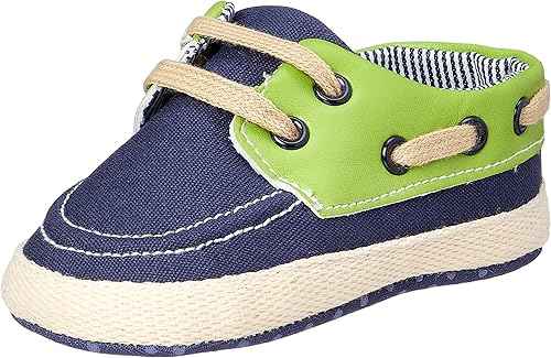 Mix and Max Boys' Low-Top Lace-Up Boat Shoes with Contrast Stitching - Safqqa Egypt