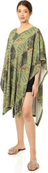 JAMILA Women's Olive Poncho - One Size