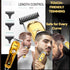 VGR Professional Hair Trimmer, Cordless T-Blade with Multiple Length Controls, USB Fast Charging, Gold