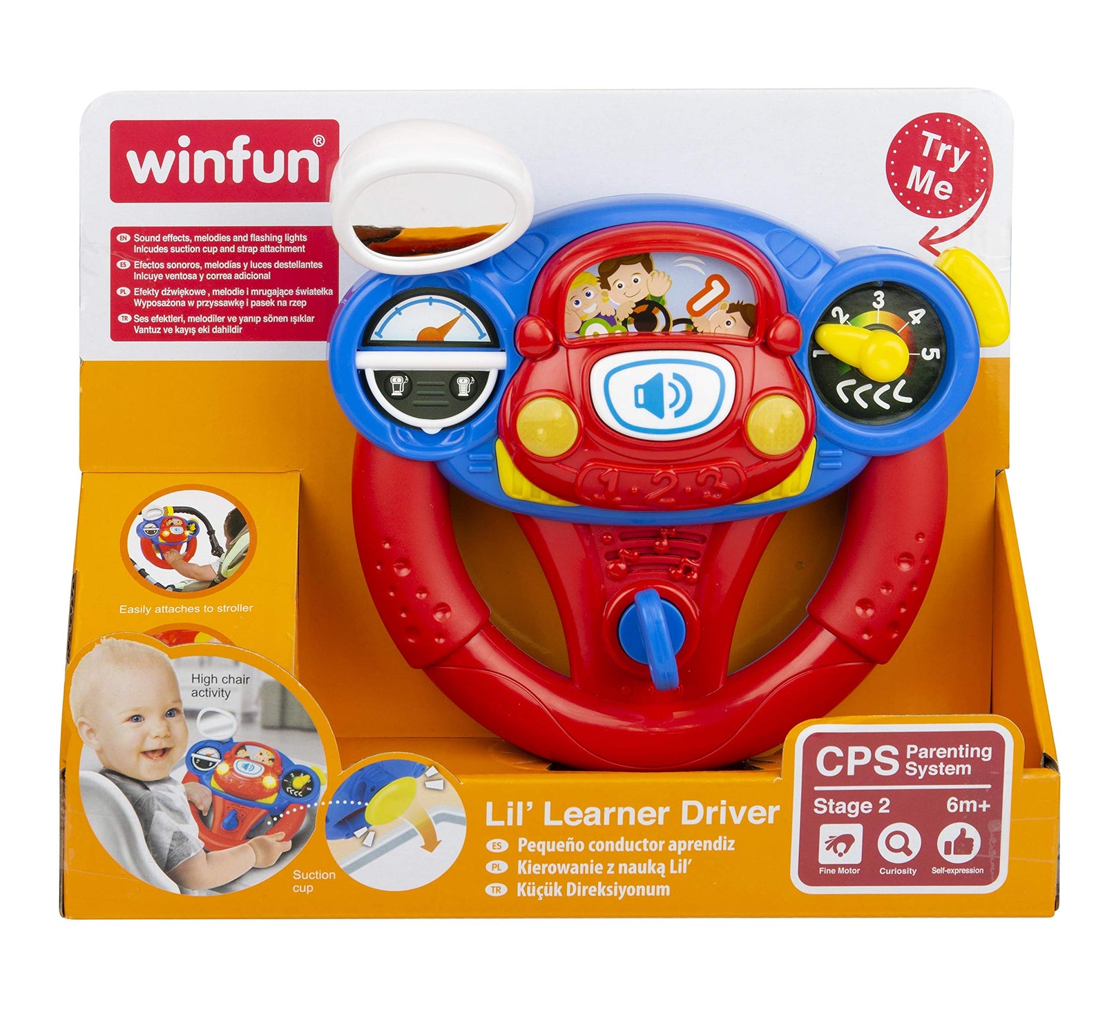 winfun 000684-NL Steering Wheel for The Little Student Driver