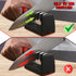 Generic Professional Knife Sharpener - Non-Slip Base, Fast Sharpening, 3 Stage Manual Sharpener for Kitchen Utensils (Red and Black)