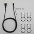 KabelDirekt 608 1.5m Micro USB Cable (USB 2.0 Synch & Charge Cable) TOP Series black