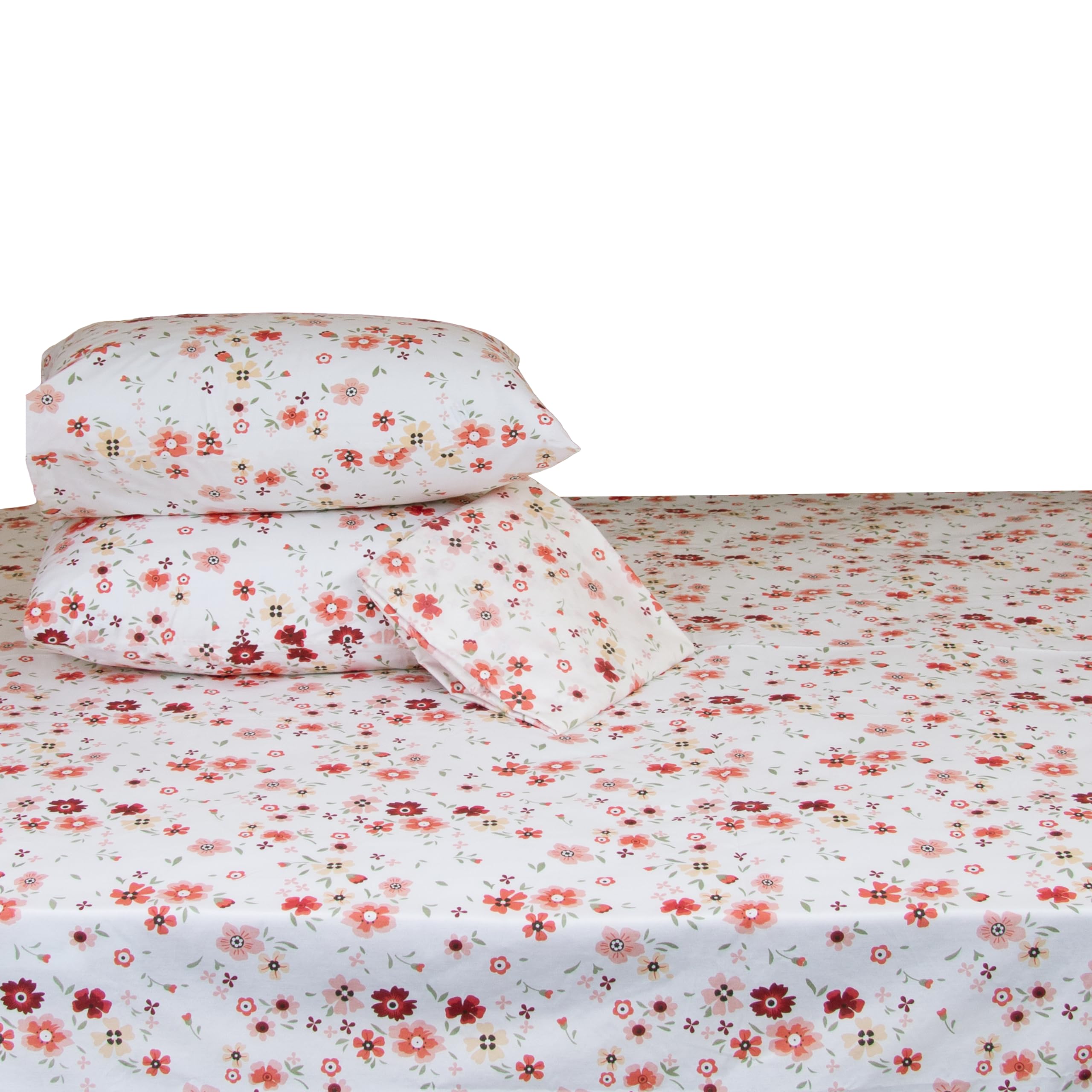 Family Bed 154 Flat Bed sheet Set Cotton 3 pieces size 180 x 250 cm