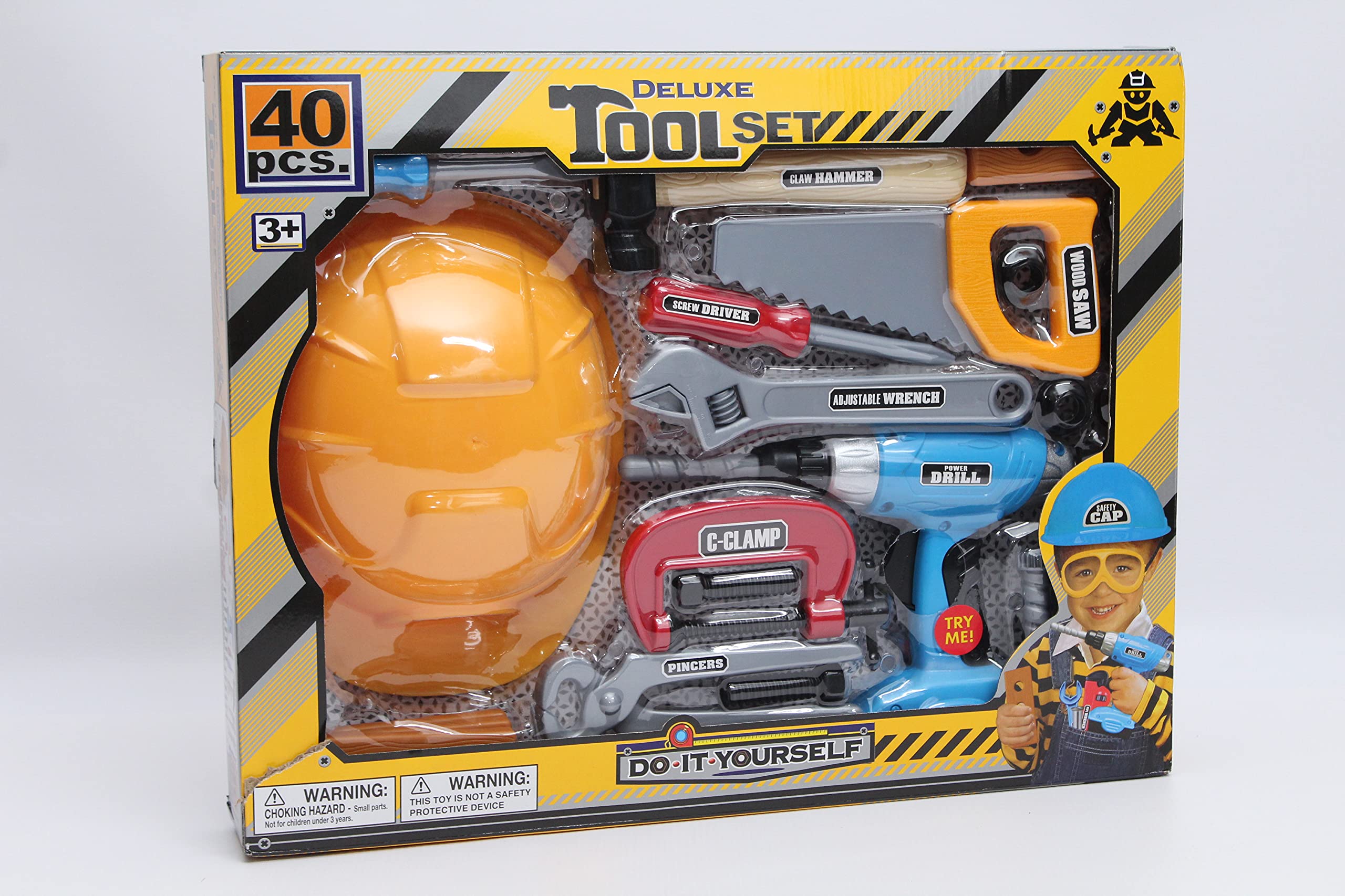 Deluxe tool set with safelty cap 40 pcs