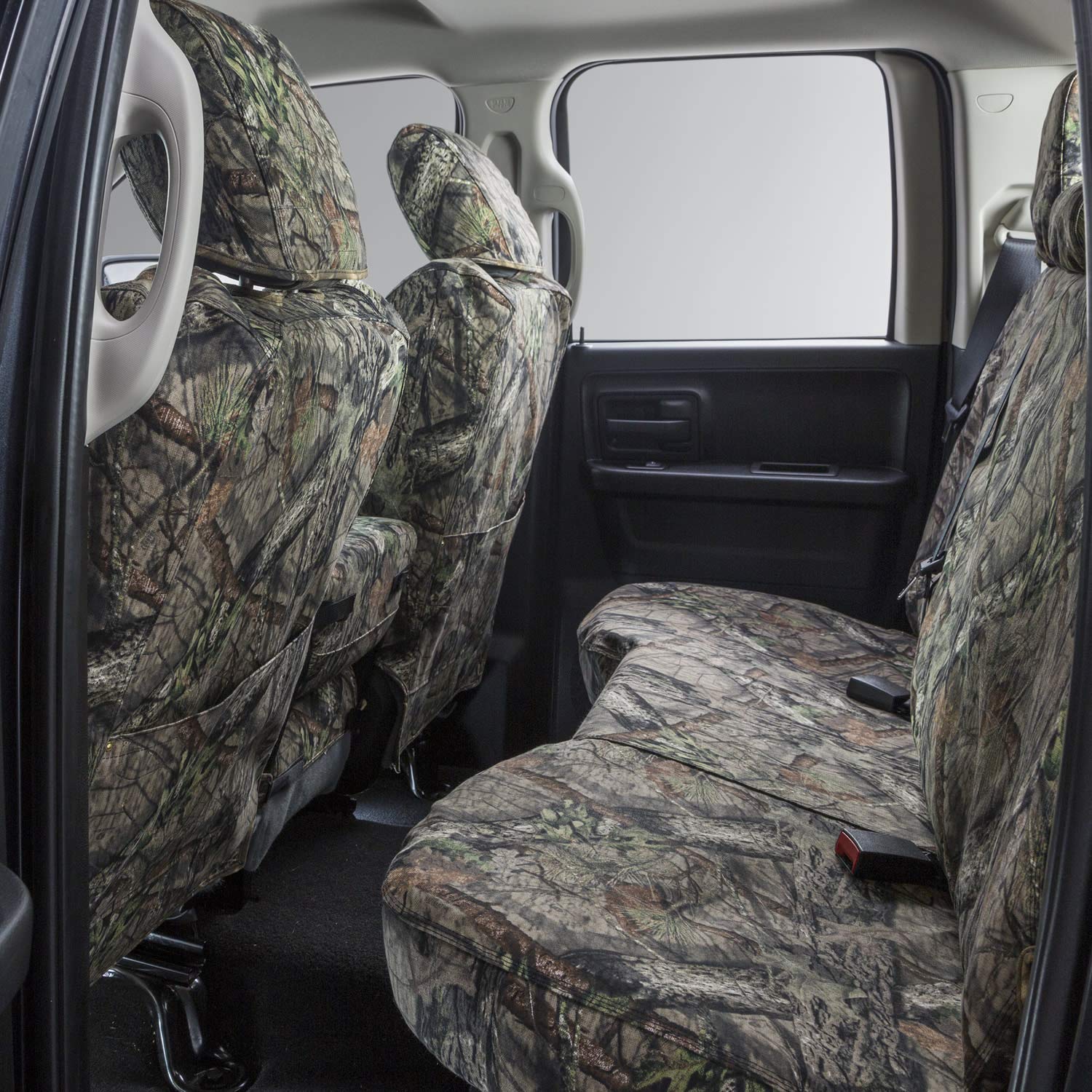 Covercraft Mossy Oak Camo Carhartt SeatSaver Custom Seat Covers | Fits 2015-2018 Ford F-150 | 1st Row 40/20/40 Bench Seat, Break-Up Country