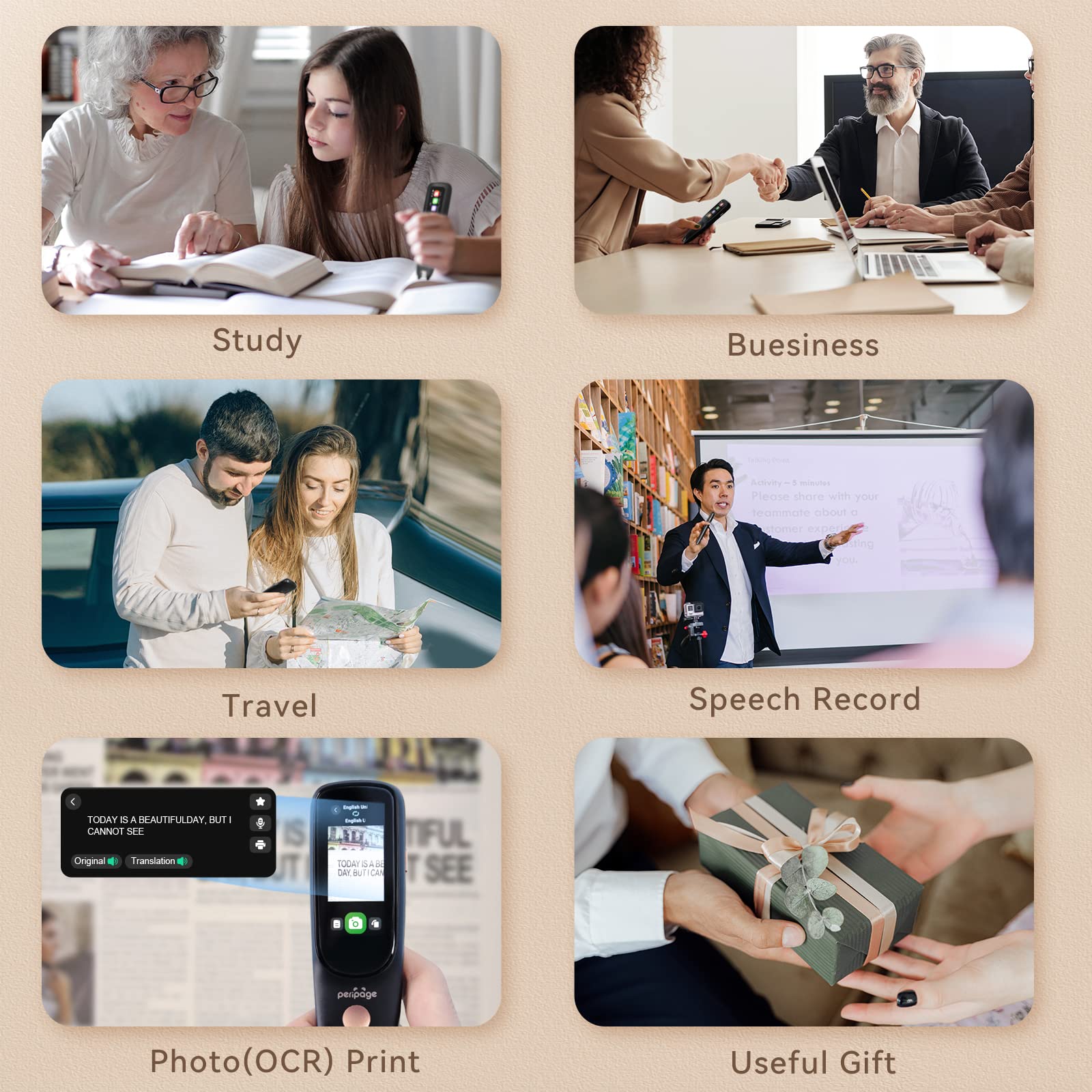 قلم مسح وترجمة ‎بيري بيدج D2s – جهاز ترجمة محمول